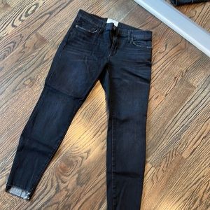 Current Elliot back stretch skinny jeans, distressed